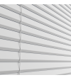 L-Shaped Glossy White  Venetian Blinds