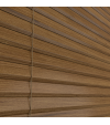 L-Shaped Walnut Wood Venetian Blinds