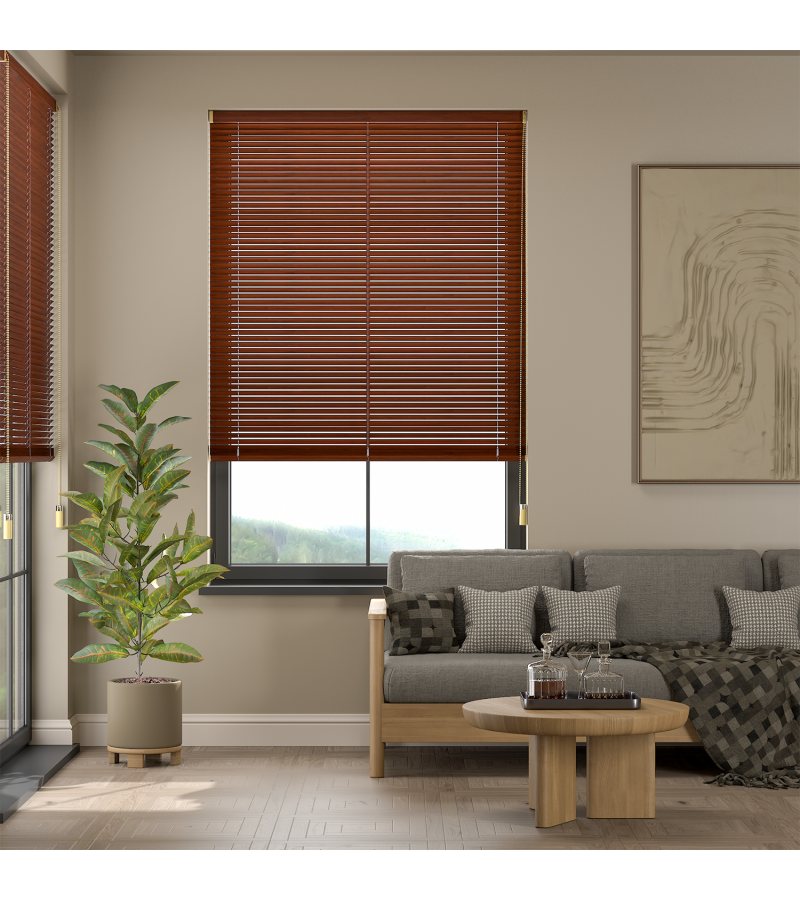Cherry Mahogany Venetian Blinds