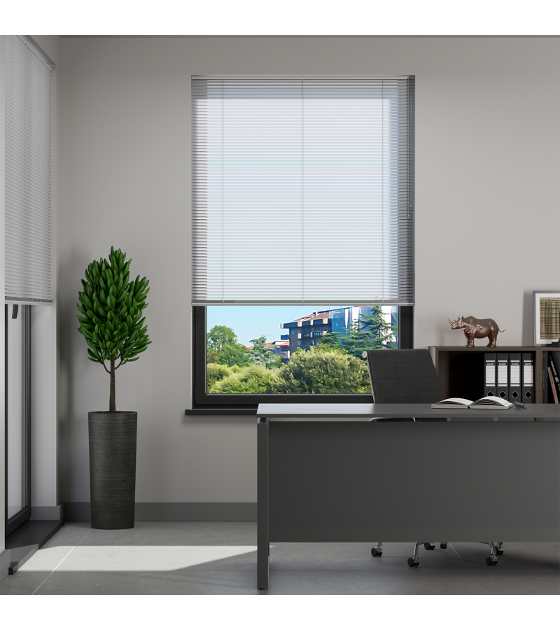 Light Grey Venetian Blinds