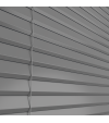 L-Shaped Dark Grey Venetian Blinds