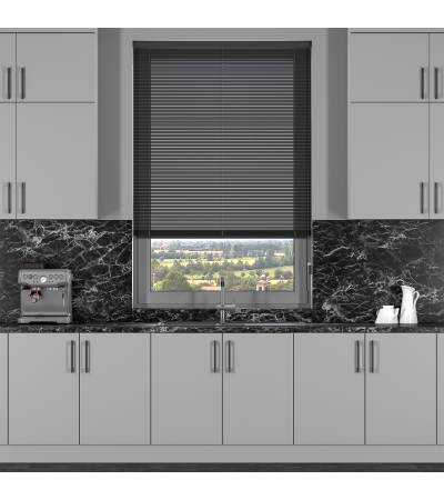 Pure Black Venetian Blinds