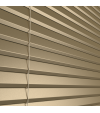 L-Shaped Metallic Gold Venetian Blinds