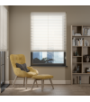 L-Shaped Soft Chalk White Venetian Blinds