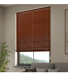 L-Shaped Cherry Mahogany Venetian Blinds