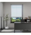 L-Shaped Light Grey Venetian Blinds