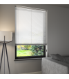 L-Shaped Light Grey Venetian Blinds