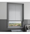 L-Shaped Dark Grey Venetian Blinds
