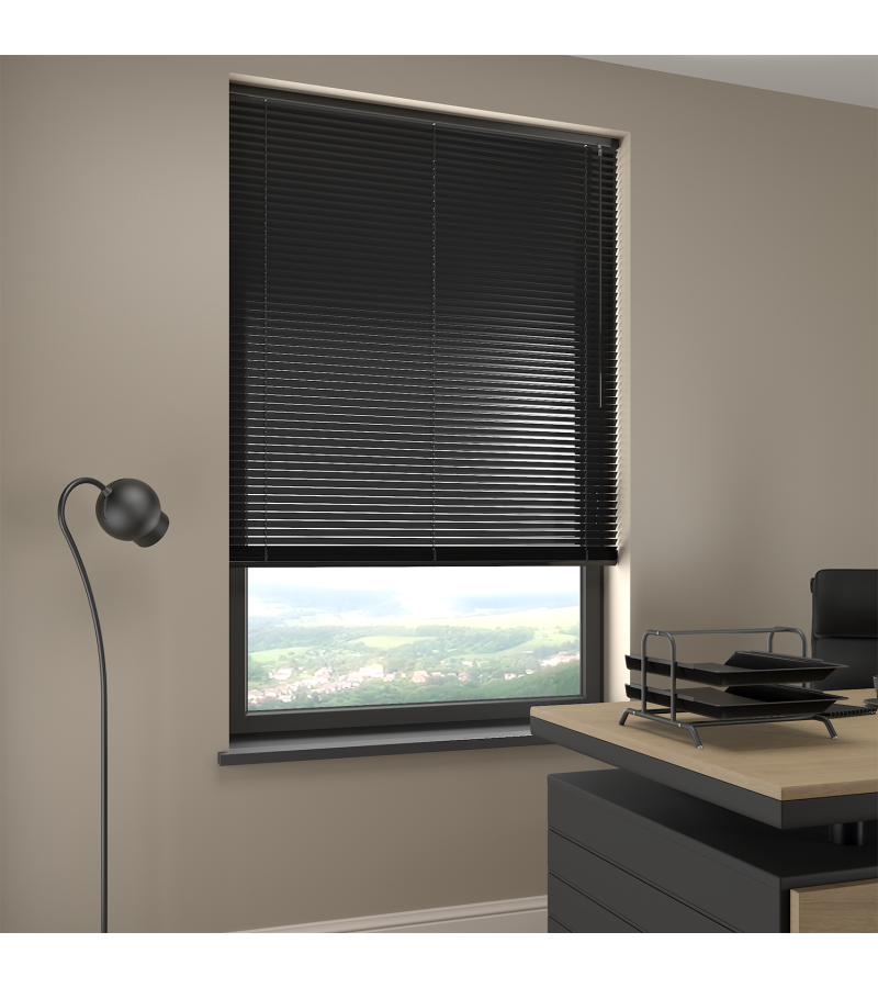 Pure Black Venetian Blinds