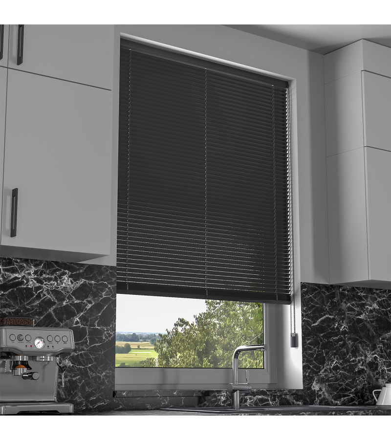 Pure Black Venetian Blinds