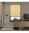 L-Shaped Metallic Gold Venetian Blinds