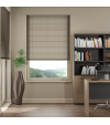 L-Shaped Shimmer Quartz Grey Venetian Blinds