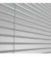 Metallic Silver Venetian Blinds