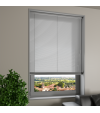 L-Shaped Dark Grey Venetian Blinds