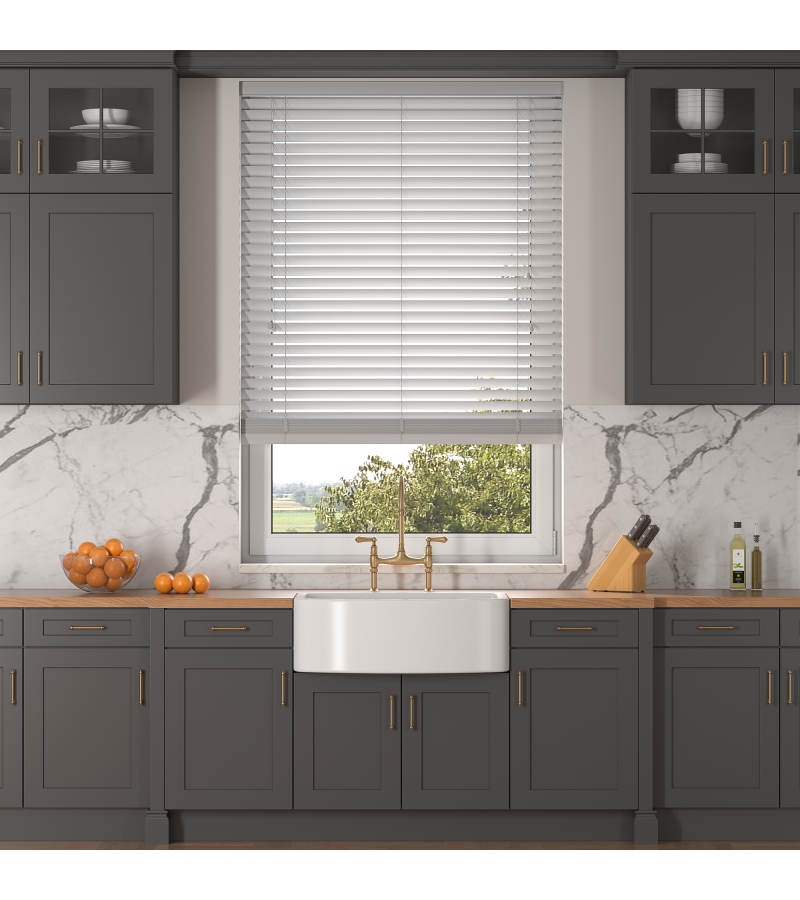 Oyster White Wooden Blinds Oyster White Wooden Blinds