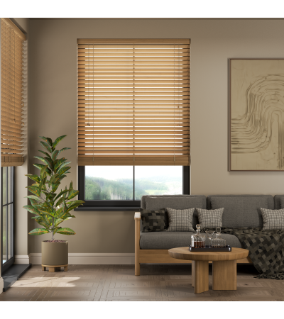 Warm Maple Wooden Blinds