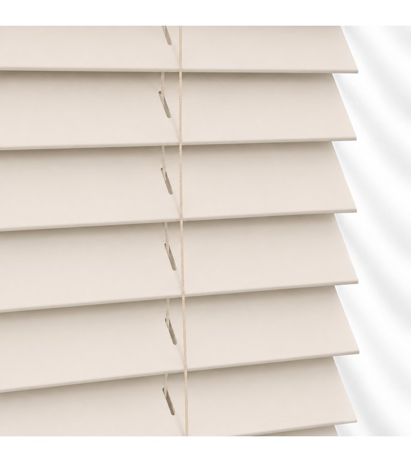 Gloss White Wooden Blinds Chalk White wooden venetian blind