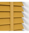 Gloss White Wooden Blinds Mustard Ochre wooden venetian blind with tapes