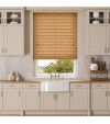Dove Gray Wooden Blinds Golden Oak wooden venetian blind