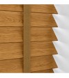 Gloss White Wooden Blinds Golden Oak wooden venetian blind with tapes