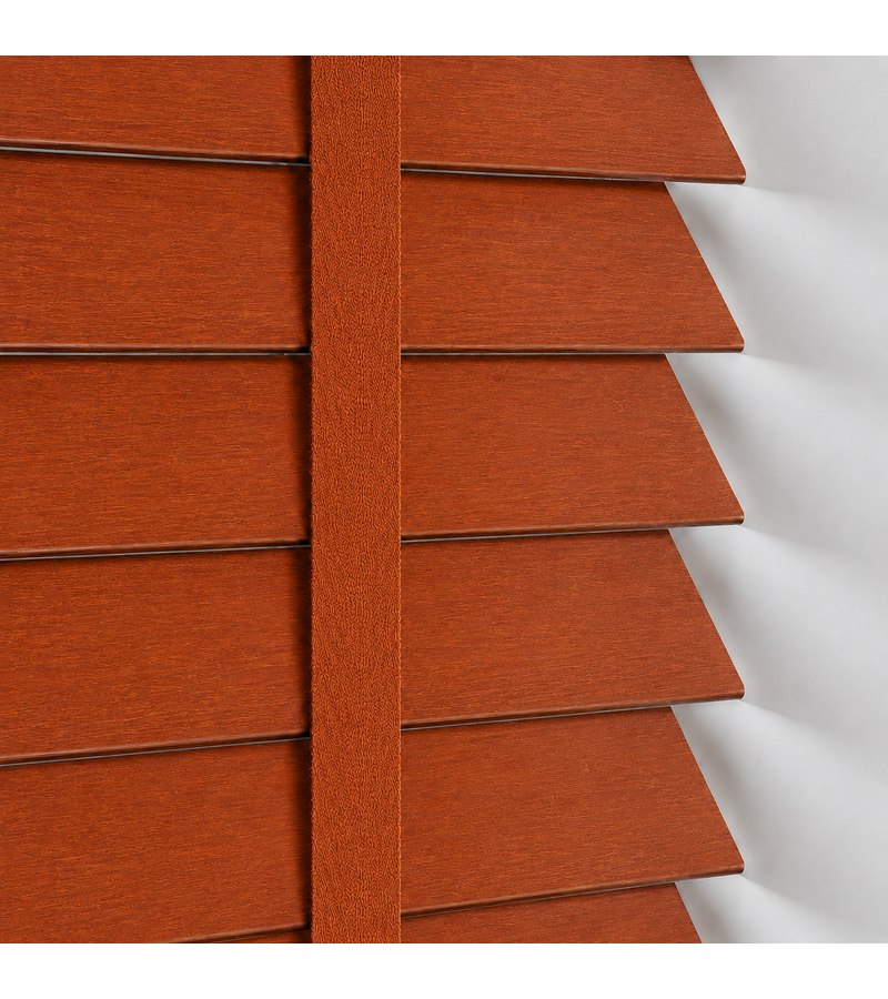 Rustic Teak wooden venetian blind with tapes