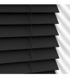 Dove Gray Wooden Blinds Jet Black wooden venetian blind