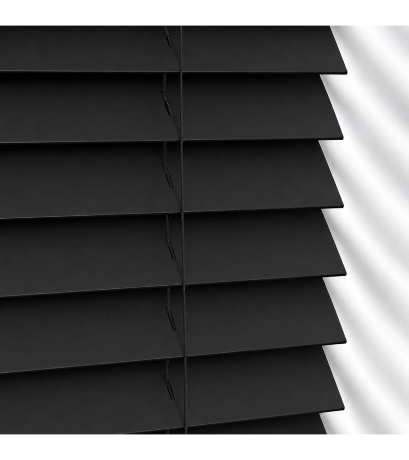 Dove Gray Wooden Blinds Jet Black wooden venetian blind
