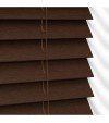 Dove Gray Wooden Blinds Cocoa Walnut wooden venetian blind