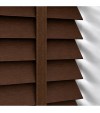 Gloss White Wooden Blinds Cocoa Walnut wooden venetian blind with tapes