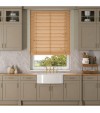 Gloss White Wooden Blinds Natural Bamboo wooden venetian blind with tapes
