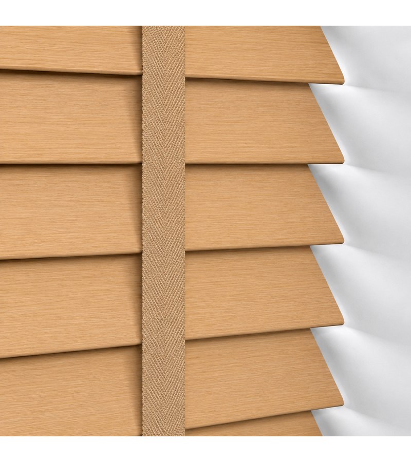 Gloss White Wooden Blinds Natural Bamboo wooden venetian blind with tapes