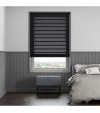 Gloss White Wooden Blinds Anthracite wooden venetian blind
