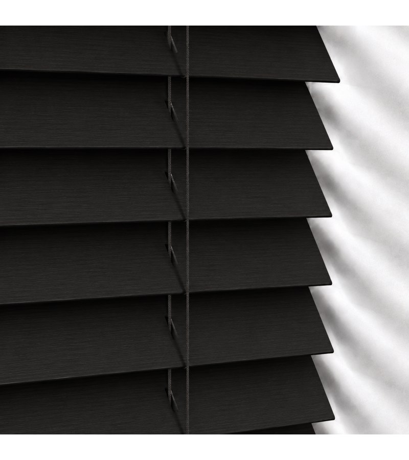 Gloss White Wooden Blinds Anthracite wooden venetian blind