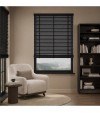 Gloss White Wooden Blinds Anthracite wooden venetian blind with tapes