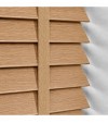 Gloss White Wooden Blinds Light Oak faux wood venetian blind with tapes