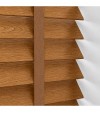 Gloss White Wooden Blinds Golden Oak faux wood venetian blind with tapes