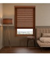 Gloss White Wooden Blinds Rich Teak faux wood venetian blind