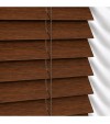 Gloss White Wooden Blinds Walnut faux wood venetian blind