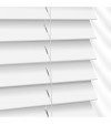Gloss White Wooden Blinds Pure White faux wood venetian blind