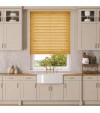 Gloss White Wooden Blinds Golden Oak faux wood venetian blind