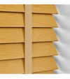 Gloss White Wooden Blinds Golden Oak faux wood venetian blind with tapes