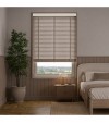 Stone Greige wooden venetian blind with tapes