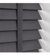 Gloss White Wooden Blinds Dove Grey wooden venetian blind with tapes
