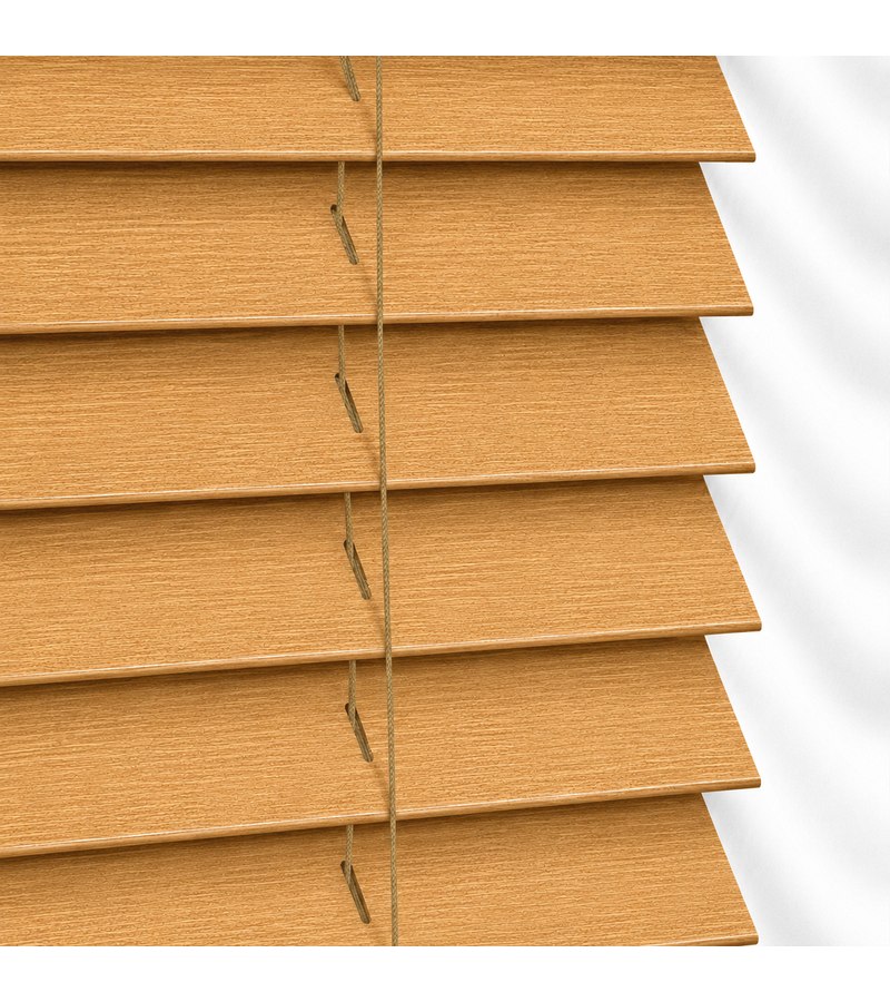 Dove Gray Wooden Blinds Honey Oak wooden venetian blind