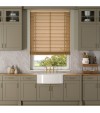 Gloss White Wooden Blinds Honey Oak wooden venetian blind with tapes