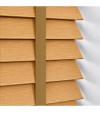 Gloss White Wooden Blinds Honey Oak wooden venetian blind with tapes