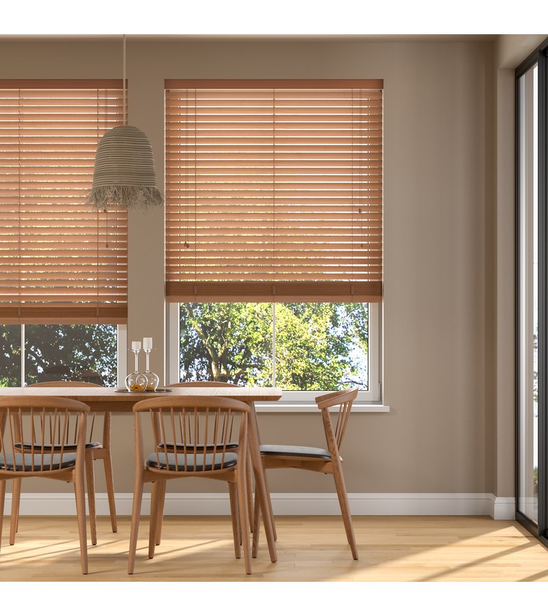 Natural Oak wooden venetian blind