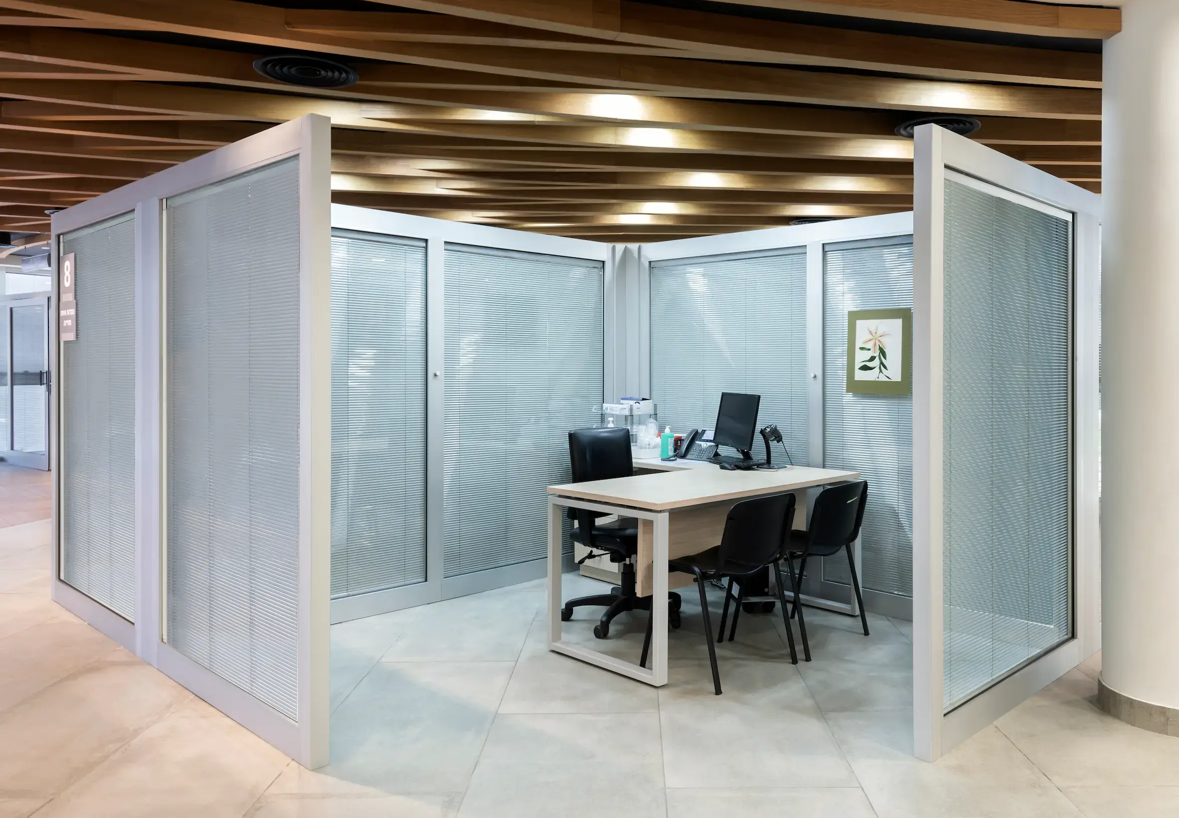 Integrated blinds in verandas